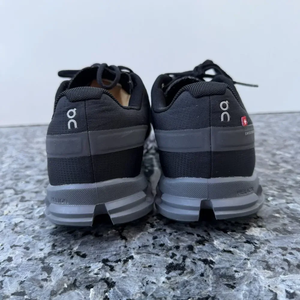 On Running Sneakers Mens 8.5 Cloudflow Black Asphalt Helion Athletic 35.99238